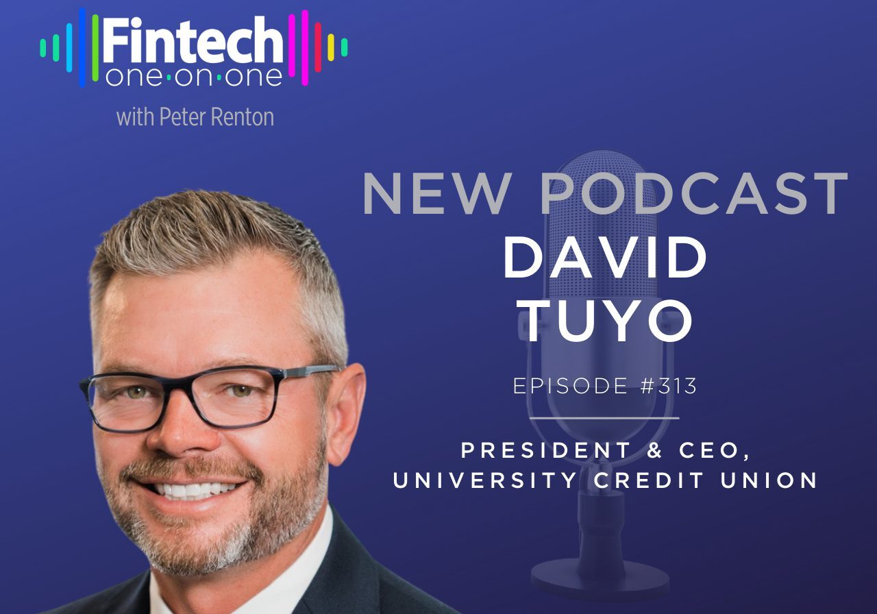 Podcast announcement featuring David Tuyo, President & CEO of University Credit Union.