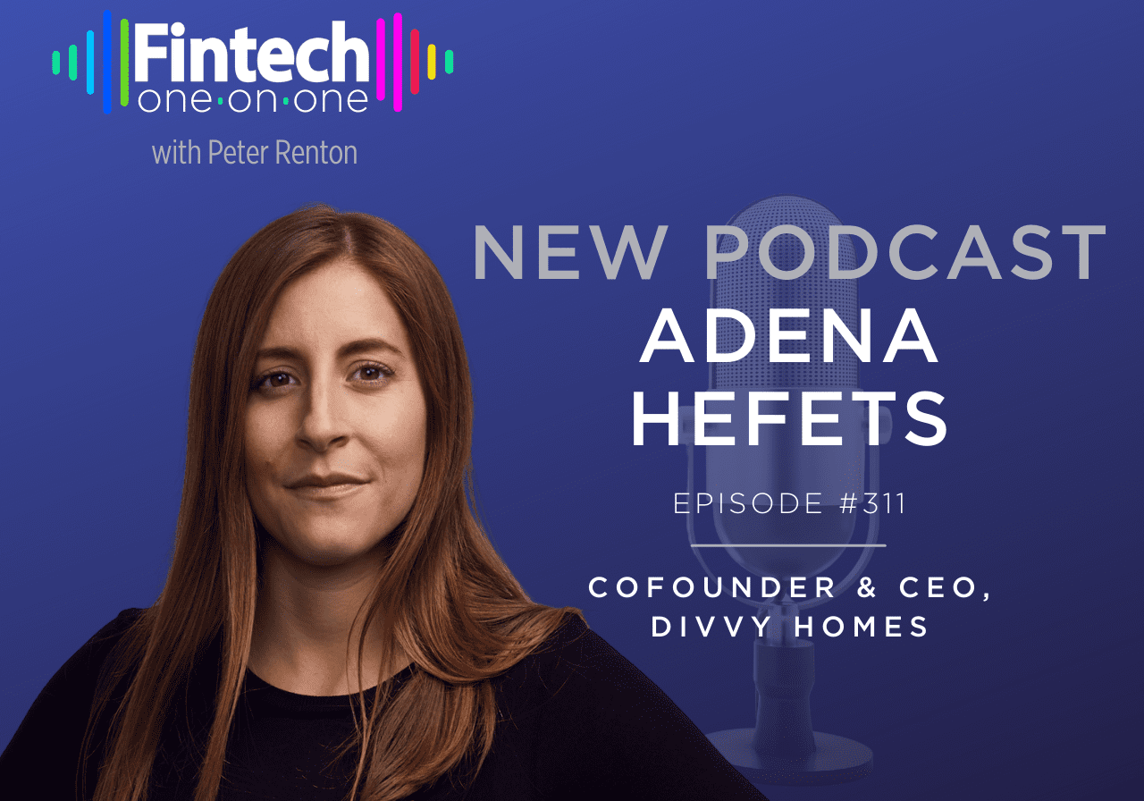 A podcast promo featuring Adena Hefts, cofounder and CEO of Divvy Homes.