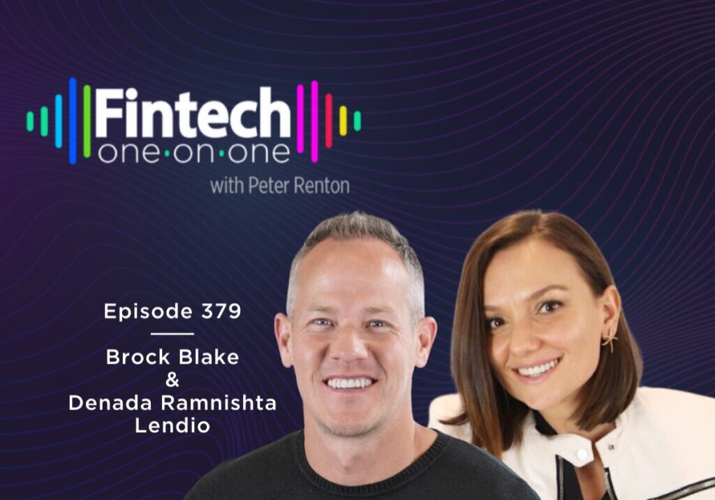 Podcast hosts Brock Blake and Renada Ramnisha smiling for Fintech One-on-One.