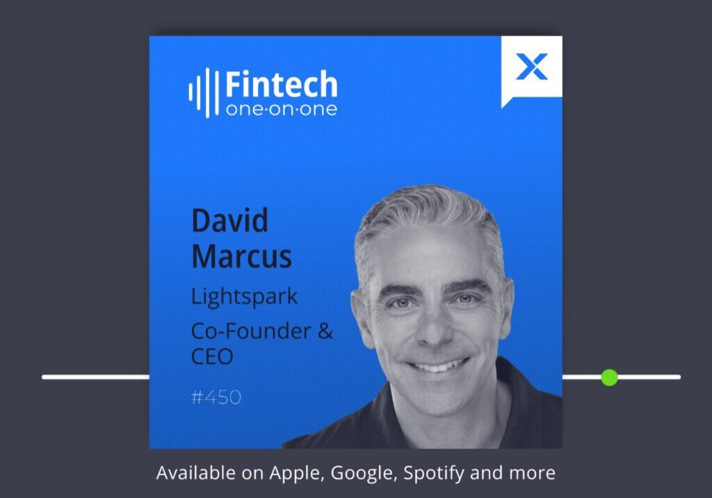 Promotional image of David Marcus from Lightspank for Fintech one-on-one.