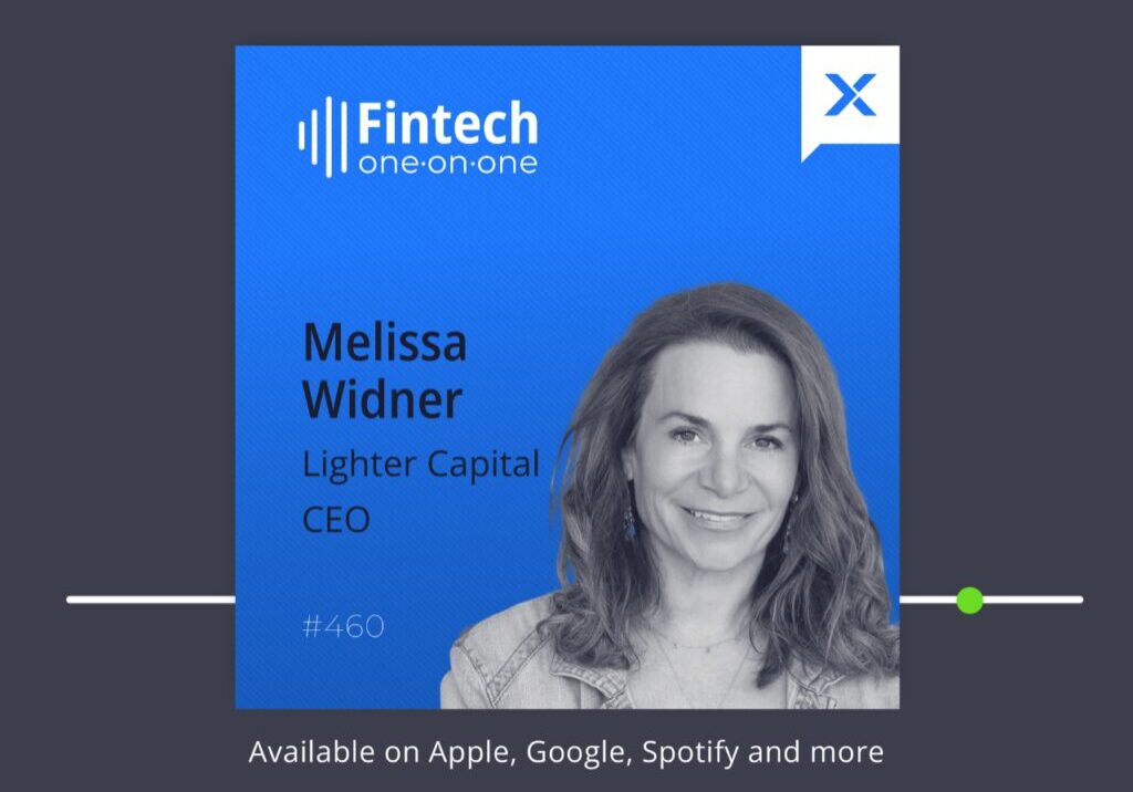 Promotional image for Fintech One-on-One featuring CEO Melissa Widner.
