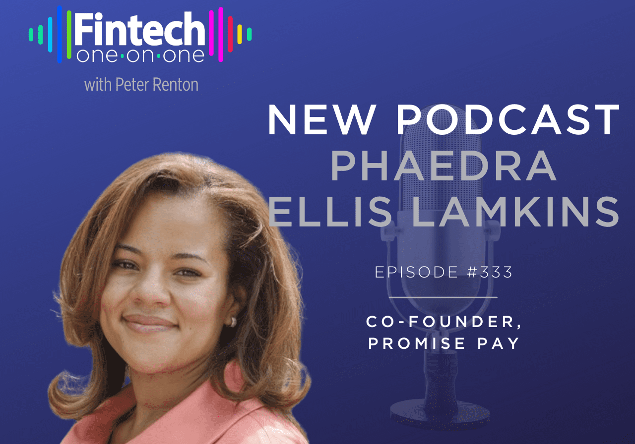 Podcast announcement featuring Phaedra Ellis-Lamkins, co-founder of Promise Pay.