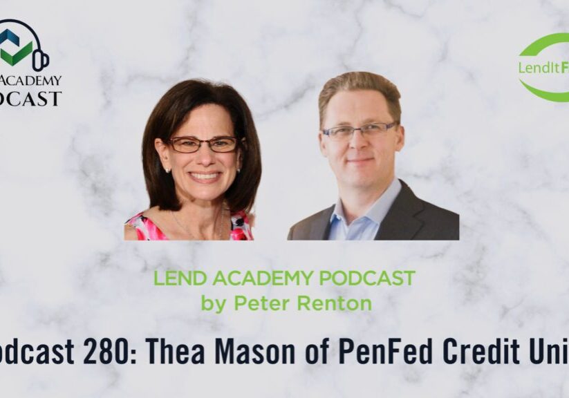 Portraits of Thea Mason and Peter Renton for Lend Academy Podcast episode 280.