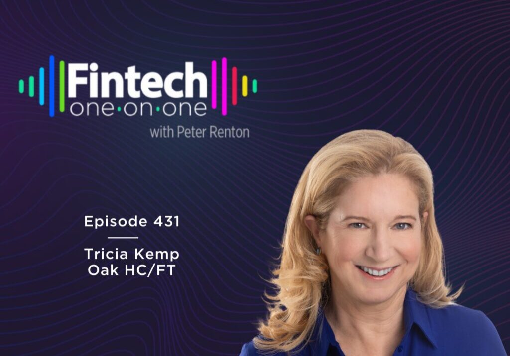 Podcast episode featuring Tricia Kemp discussing fintech.
